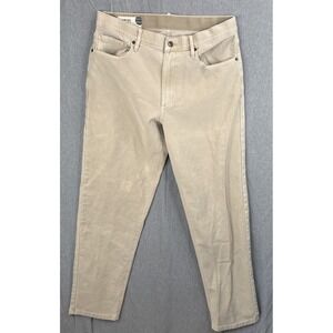 Marine Layer Pants Mens 32x30 Beige Athletic Fit Stretch Chino 5 Pocket Casual